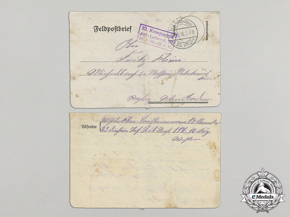 five_first_war_german_feldpost_letters_dd_1115