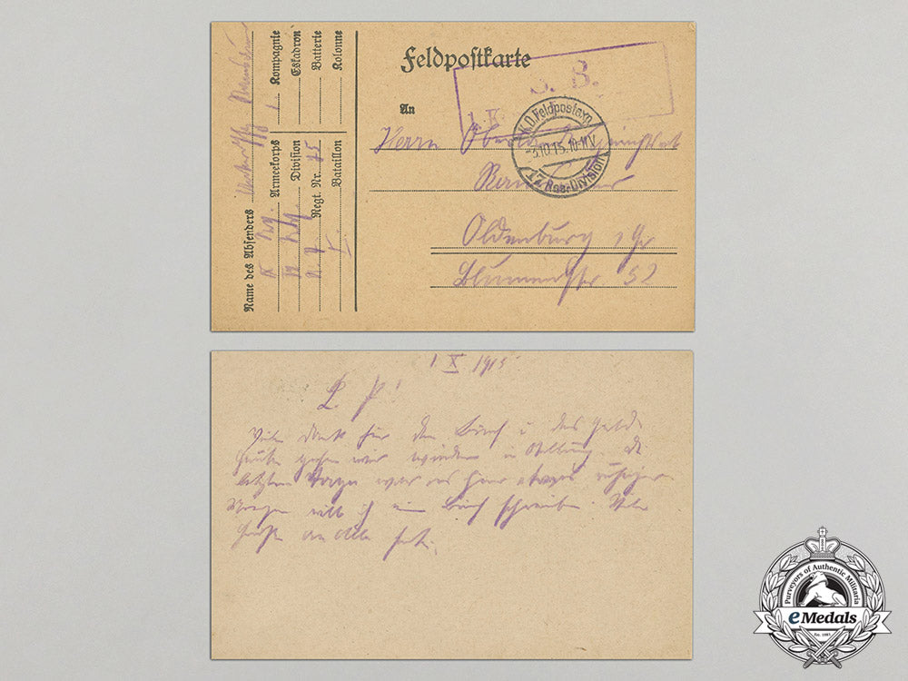 five_first_war_german_feldpost_letters_dd_1117