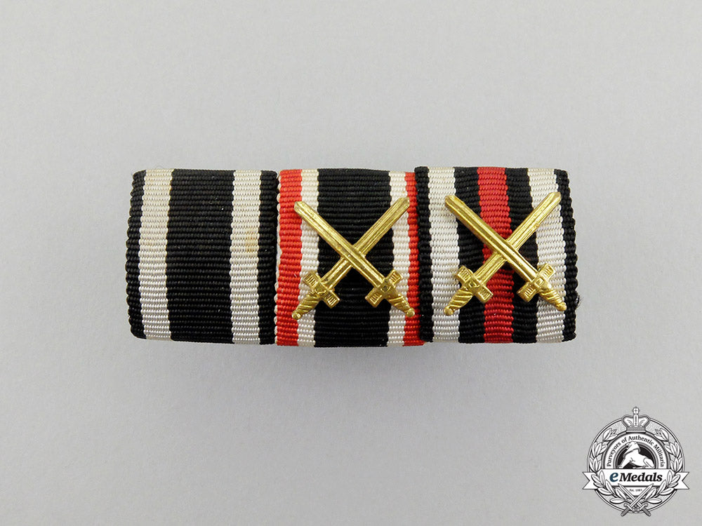 a_first_and_second_war_german_war_merit_medal_ribbon_bar_dd_1187