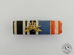 A First War House Order Of Hohenzollern Medal Ribbon Bar
