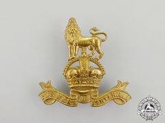A British Royal Marines Band Pouch Badge With King's Crown