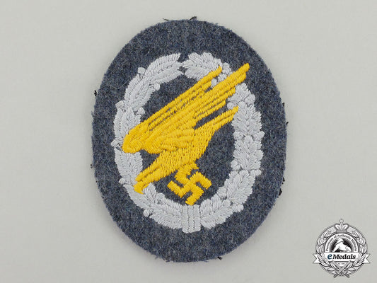 a_mint_and_unissued_luftwaffe_fallschirmjäger/_paratrooper_badge;_cloth_version_dd_1329