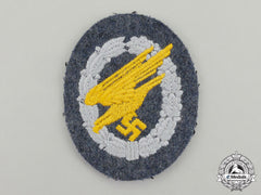 A Mint And Unissued Luftwaffe Fallschirmjäger/Paratrooper Badge; Cloth Version
