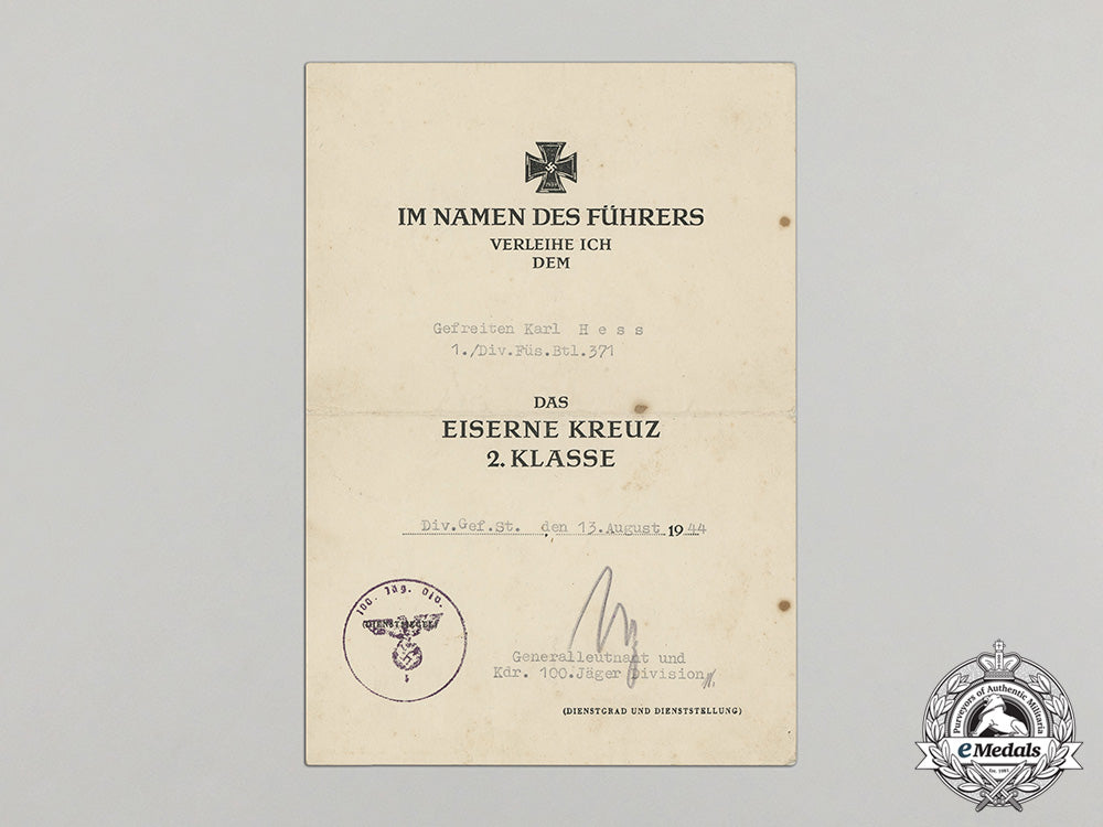 germany,_heer._a_silver_grade_anti-_partisan_badge_award_document_group_dd_1426