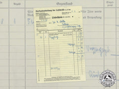 A Luftwaffe Sales Department Pilot Badge Delivery Notice