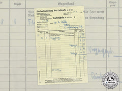A Luftwaffe Sales Department Pilot Badge Delivery Notice
