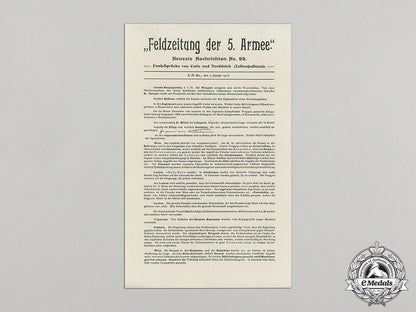 a_field_newspaper_dated_january_second1915_to_the_german_imperial5_th_armee_dd_1798