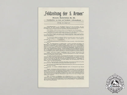a_field_newspaper_dated_january_second1915_to_the_german_imperial5_th_armee_dd_1798