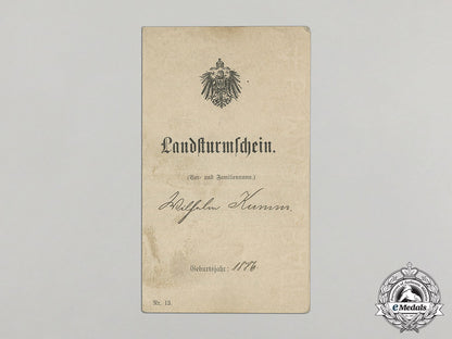 a1918_prussian_imperial_landsturm_document&_discharge_paper_dd_1898