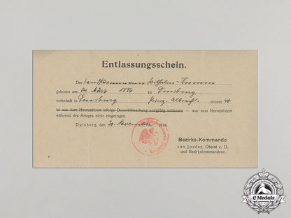 a1918_prussian_imperial_landsturm_document&_discharge_paper_dd_1901