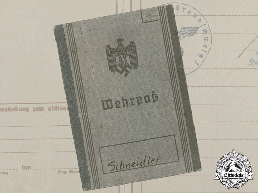 a_wehrpaß_to_technician_gefreiter_erwin_schneidler_dd_1929