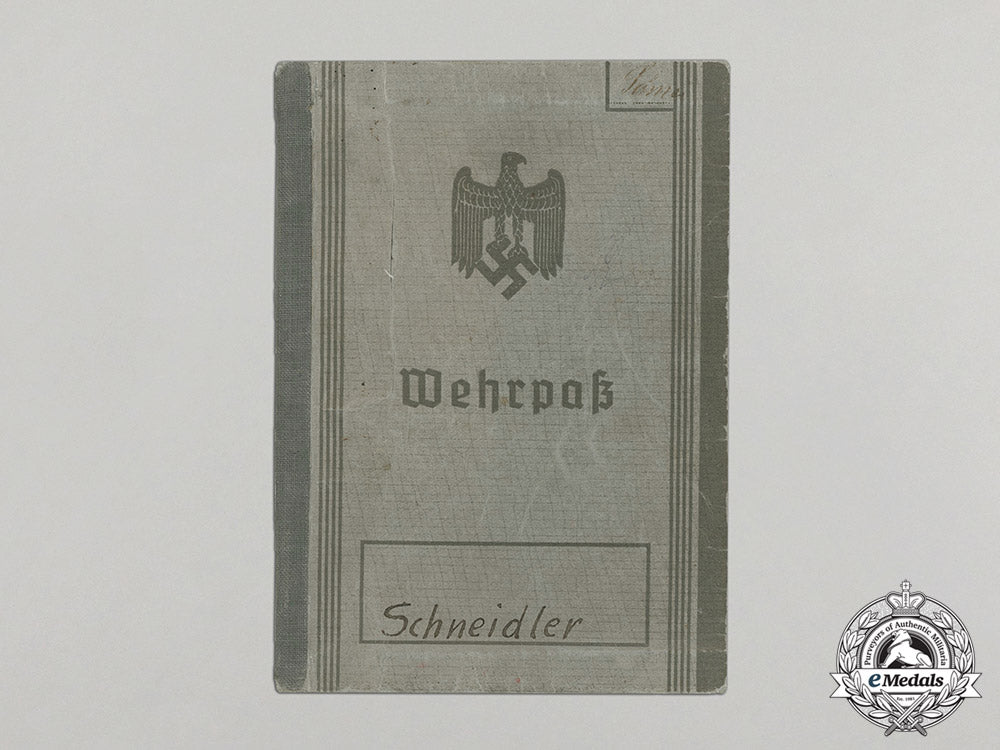 a_wehrpaß_to_technician_gefreiter_erwin_schneidler_dd_1930