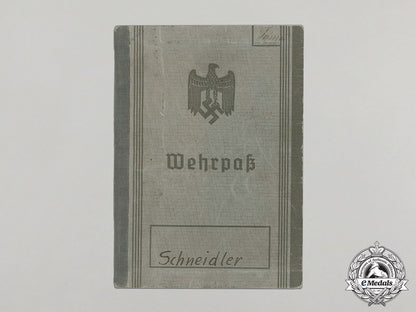 a_wehrpaß_to_technician_gefreiter_erwin_schneidler_dd_1930