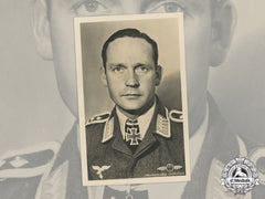 A Wartime Picture Postcard Of Luftwaffe Ace & Kc Winner Oberfeldwebel Ohlrogge