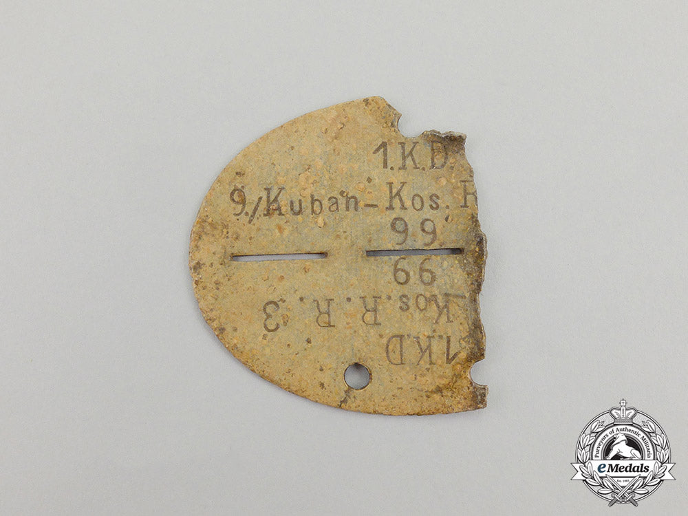 a_battle_damaged_second_war_wehrmacht_cossack_division_identification_tag_dd_2121_1_1