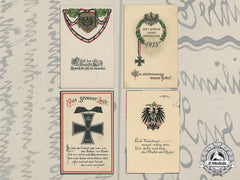 Four First War Coloured Feldpost Cards
