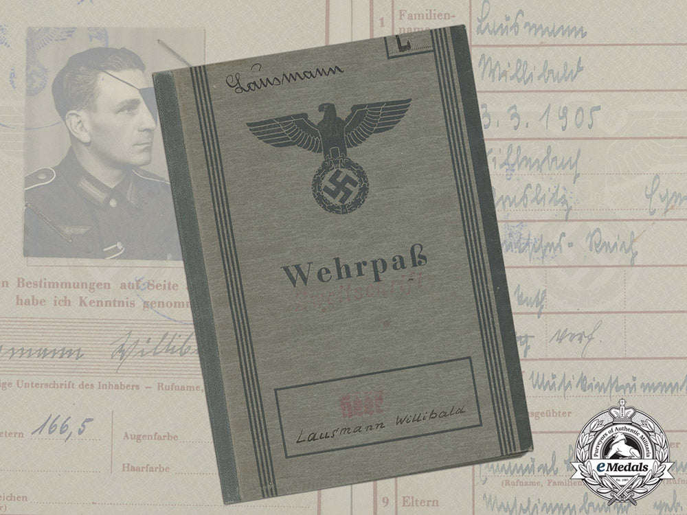 a_wehrpaß_to_obergefreiter_lausmann;_france,_romania,_bulgaria,_russia_wia_dd_3573_1
