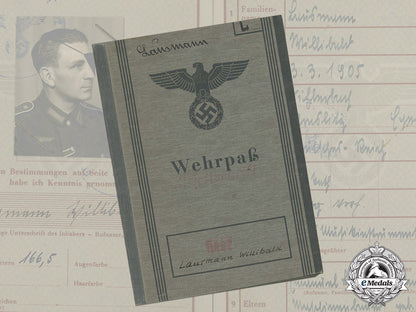 a_wehrpaß_to_obergefreiter_lausmann;_france,_romania,_bulgaria,_russia_wia_dd_3573_1