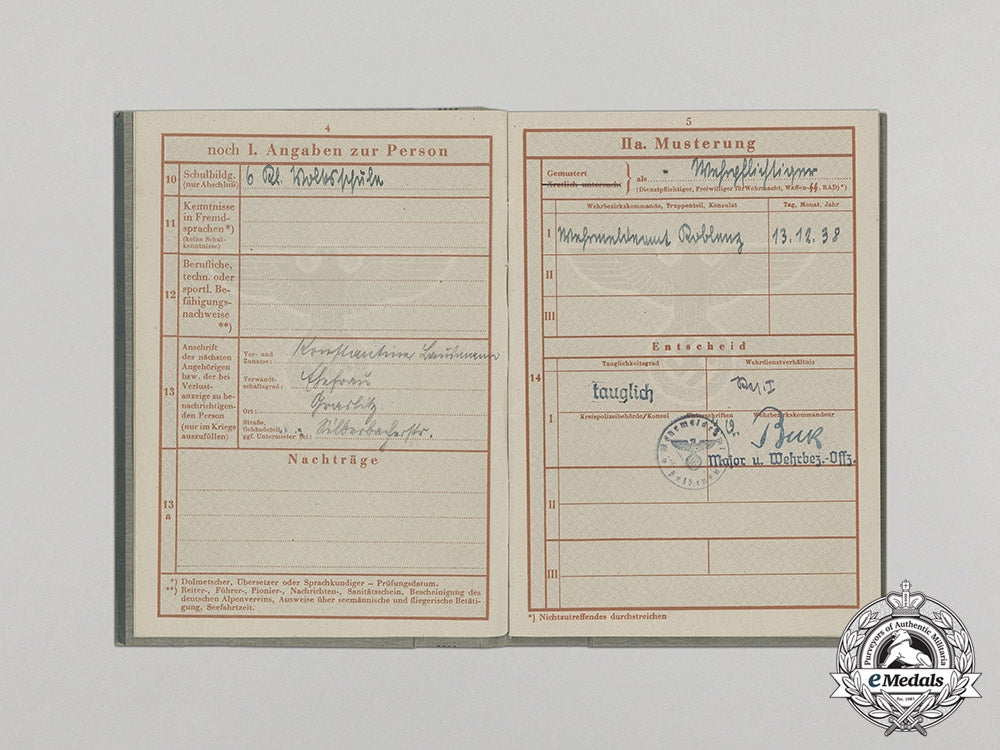 a_wehrpaß_to_obergefreiter_lausmann;_france,_romania,_bulgaria,_russia_wia_dd_3579_1