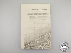 Germany, Imperial. A Royal Württemberg Ministry Of War Map Of Ostend, Belgium