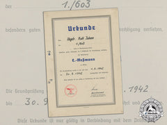 An Appointment Document For Obergefreiter Johann Kuck To Flak “E-Messmann”