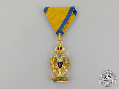 an_austrian_order_of_the_iron_crown_in_gold_by_rothe;_third_class_with_case_dd_4336