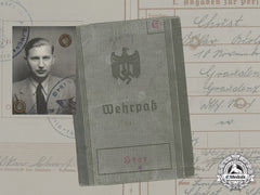 A Wehrpaß To Panzerobergrenadier Oskar Chust, Kia 1942 In Russia