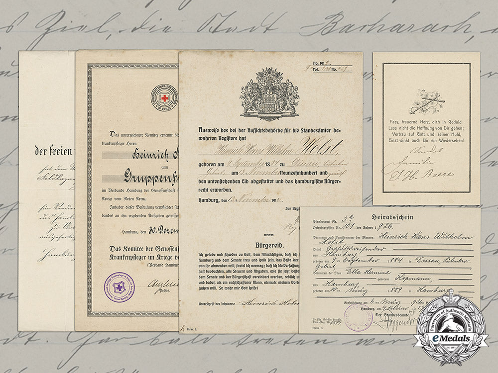 germany,_empire._a_document_group_to_voluntary_medical_nco_heinrich_holst_dd_5035_1
