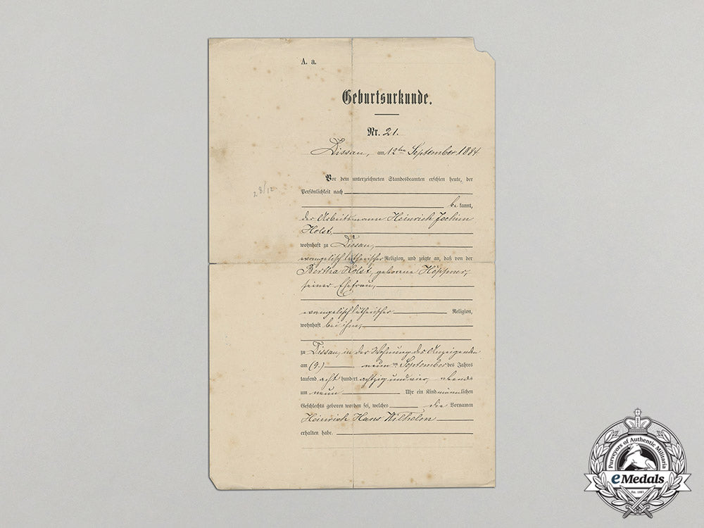 germany,_empire._a_document_group_to_voluntary_medical_nco_heinrich_holst_dd_5041_1
