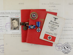 A Large Nsdap Group To The Economic & Administrative Leader Of Latvia