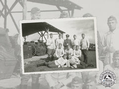 Germany. A Wartime Photo Of An Ss-Sturmmann With Nine Heer Soldiers