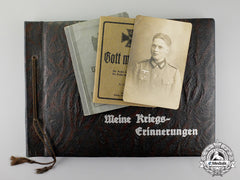 A Large Document Group; Occupation Denmark, Wounded In Belgium 1940, Crimea Kia