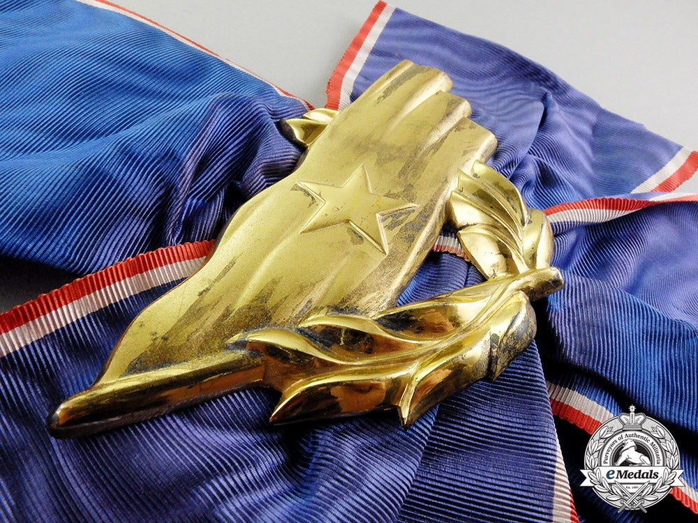 yugoslavia._an_order_of_the_flag,_i_class_grand_cross_awarded_to_mexican_senator_mena_brito_dd_5490_1