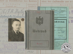 Geramny. A Wehrpaß & Gesundheitsbuch To Obergefreiter Michael Kraus (Eastern Front)