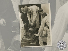 Germany, Luftwaffe. An Official Press Photo Of Reconnaissance Camera Being Mounted