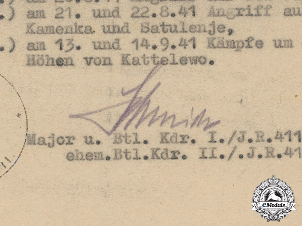 croatia._a_record_of_attacks_counting_towards_the_infantry_assault_badge_to_feldwebel_kloth,_c.1942_dd_6210_1