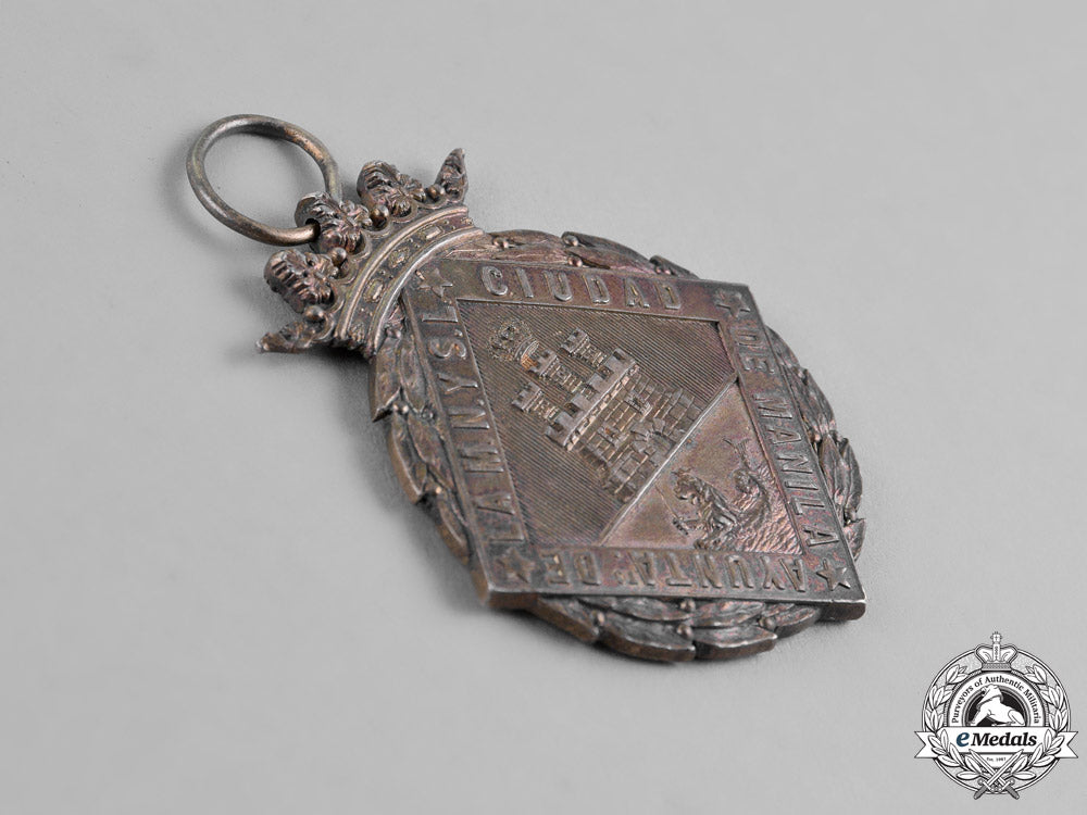philippines,_spain_colonial._a_city_of_manila_medal_to_the_spanish_army,_c.1895_dsc_1332