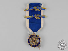 United States. A Daughters Of The American Revolution Membership Badge In Gold, Anna Van Wie Mosher