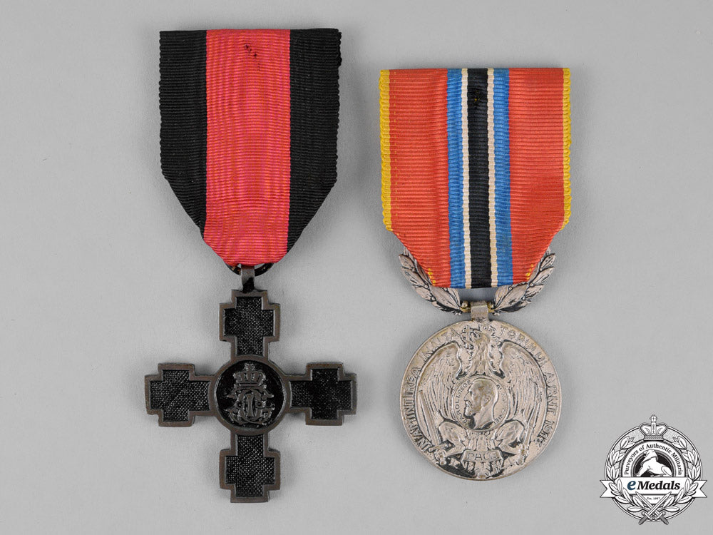 romania,_kingdom._a_trans_danube_cross_and_commemorative_medal_for_the_war_of1913_dsc_1493