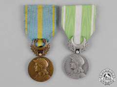 France, Third Republic. Two Campaign Medals