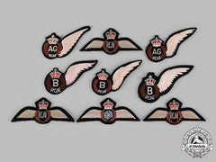 Canada. A Lot Of Nine Royal Canadian Air Force (Rcaf) Badges