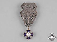 Germany, Imperial. An Elbing Sappers And Transport Troops 10-Year Badge, By B. Lindner