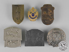 Austria-Hungary, Empire. Six Cap Badges And Pins