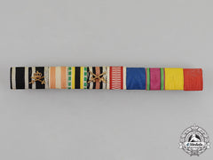 Prussia. An Extensive Hohenzollern Order Ribbon Bar