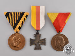 Austria, Empire. Three Austrian Imperial Medals And Awards