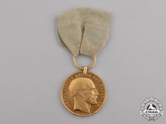 Hannover, Kingdom. A Gold Medal Of Merit, C.1865