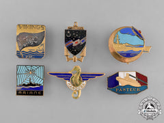 France, Republic. A Lot Of Six French Marine Badges