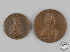 Austria, Imperial. Two Holy Roman Empire Table Medals, C.1890