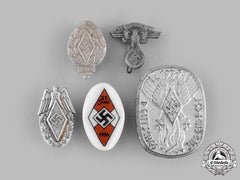 Germany, Hj. A Lot Of Commemorative Badges