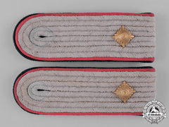 Germany, Waffen-Ss. A Pair Of Panzer Ss-Obersturmführer Shoulder Boards